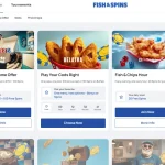 Fish & Spins official promotions page showing current offers
